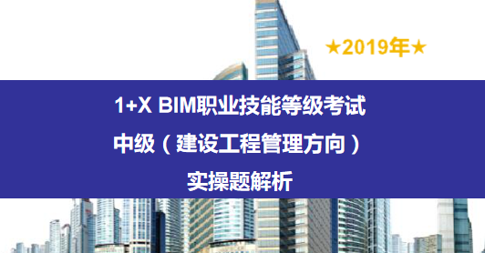 2019年1+X BIM考試——中級（建設(shè)工程管理方向）實(shí)操題解析
